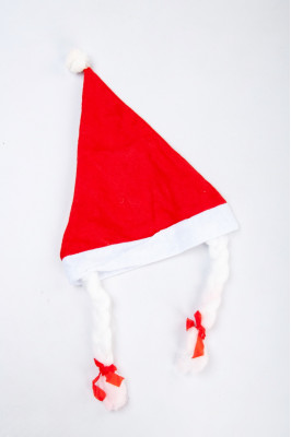 Шапка новорічна, з кісками, "Дівчинка"